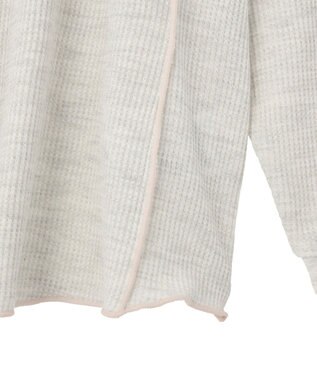 AMERICAN HOLIC 【選べる丈】ヘンリーネックワッフルメロープルオーバー Oatmeal