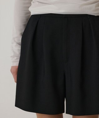 GRACE CONTINENTAL リネンライクショートパンツ ブラック