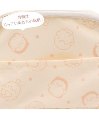 Mother garden しろたん サガラ ポーチ 《お友だち柄》 ベージュ