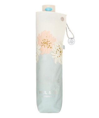 MOONBAT PAUL&JOE ACCESSOIRES(ポール＆ジョー アクセソワ) 折りたたみ傘 クリザンテーム ライトグレー