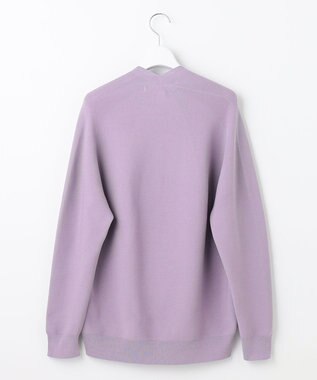 自由区 【洗える】コットンストレッチホールガーメント プルオーバーニット ローズ系