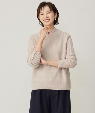 J.PRESS LADIES 【洗える】CASHBIT NEO ハイネックニット ベージュ系