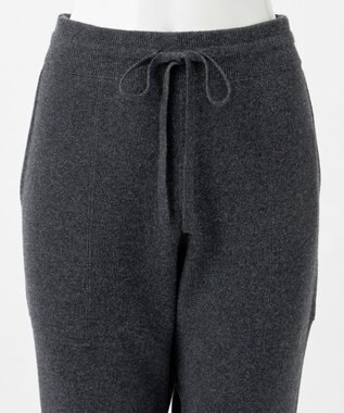 23区 【R(アール)】マイクロンメリノウール ジョガーパンツ チャコールグレー系