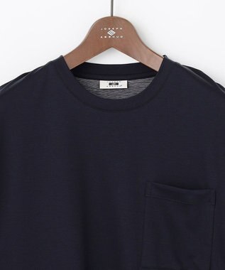 JOSEPH ABBOUD 【キングサイズ・ジャージー素材・ストレッチ】コンパクトコットンジャージー Tシャツ ネイビー系
