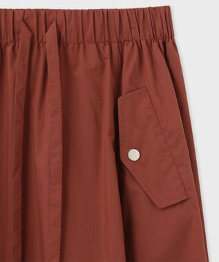 Paul Smith コットンブレンド フレア スカート ダークレッド