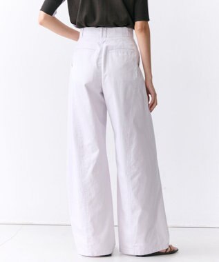 BEIGE， PREHNA / コットンツイル カービーシームワイドパンツ Lilac