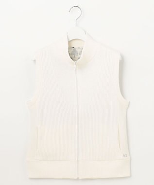 23区GOLF 【WOMEN】ストレッチモール リバーシブル ベスト 1着で2着分のお得感 温度調節に◎ ホワイト系