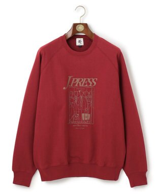 J.PRESS MEN 【AaronChang】【UNISEX】プリントスウェット シャツ ワイン系
