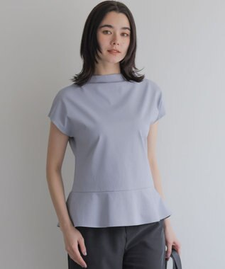 組曲 S 【先行予約・WEB限定】プレーティング天竺  ペプラムカットソー