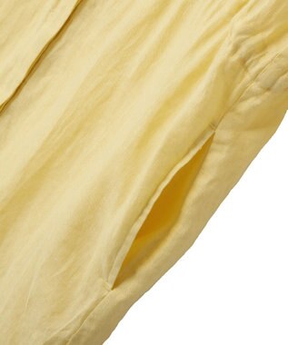 YECCA VECCA フレンチリネンドロストワンピース Yellow