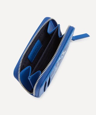 LIBERTY. アイフィス ブルー ジップド バーチカル ウォレット コーンフラワーブルー