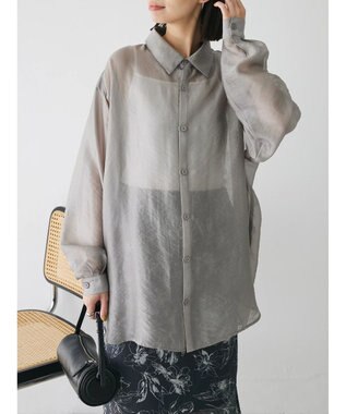 Green Parks ショルダースリット２ＷＡＹシャツ Gray