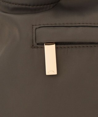 LA BAGAGERIE ツイルナイロン×エナメル 2WAYトートバッグ Sサイズ カーキ