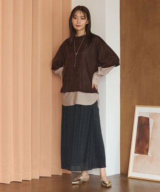 Green Parks シアーベロアプルオーバー Brown