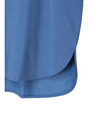 Green Parks ＢＰスキッパー七分袖カットプルオーバー Blue