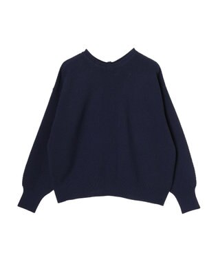 Green Parks ２ｗａｙ　パール釦ニットプルオーバー Dark Navy