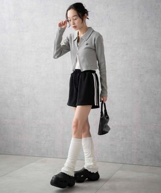 WEGO 【ウエストゴム】スウェットイージーショートパンツ ブラックその他