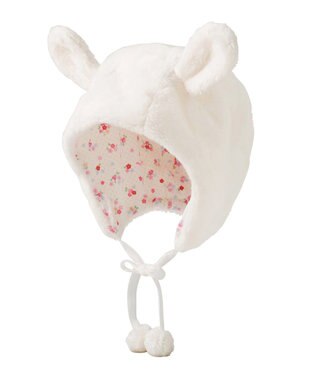 MIKI HOUSE HOT BISCUITS 【ミキハウス】【44-50cm】 マイクロファー フード