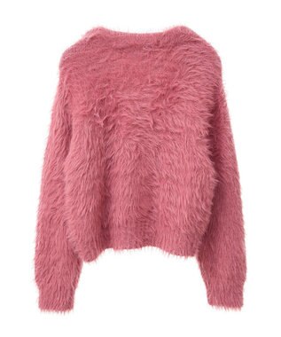 Green Parks ・Ｐｅｔｉｔ　Ｆｌｅｕｒ　シャギーニットカーディガン Pink