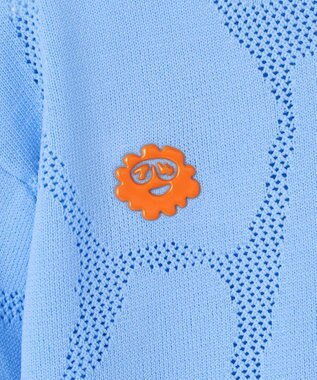 PW CIRCULUS 【MEN】ジラフメッシュ モックネック スカイブルー系