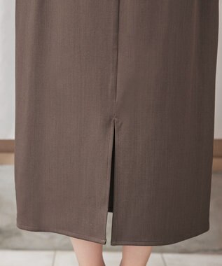 Tiaclasse 【洗える】アシメフリルVネックジャンパースカート モカ