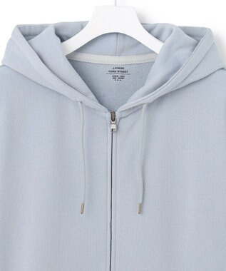 J.PRESS YORK STREET 【UNISEX】裏毛フルジップパーカー ブルー系