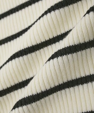 Green Parks 袖口金釦リブニットプルオーバー Border