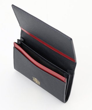 J.PRESS MEN 【MORPHO×J.PRESS】エンブレムボタン 名刺入れ(ササマチＷ) ネイビー系