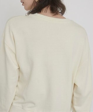 WEGO 【ANGIE VINTAGE】ピグメントカレッジロゴショートスウェット ホワイトその他