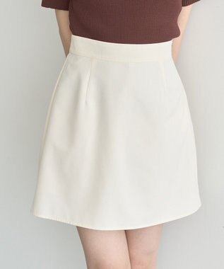 earth music&ecology ＳＥＴ２点プリーツラップスカート＋ミニスカート Ivory