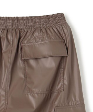 UNFILO MENS レザーライク カーゴパンツ [24年春夏商品] モカ