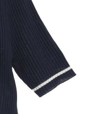 earth music&ecology リブニットカーディガン Navy