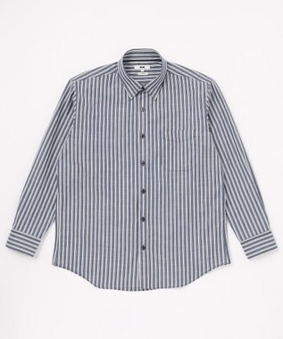 JOSEPH ABBOUD 【キングサイズ】JOE COTTONシャンブレーサテンストライプ シャツ