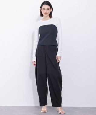 NAVE 【Nave・セットアップ可/洗える/撥水】スパンツイル パンツ ブラック系