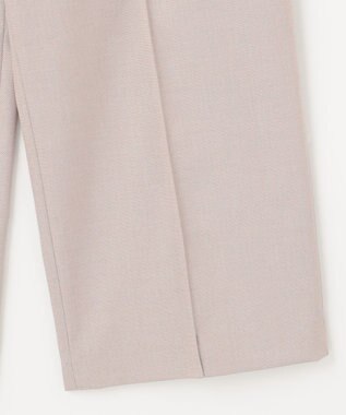 J.PRESS LADIES 【洗える】T/Rシャークスキン セミワイド パンツ ピンク系