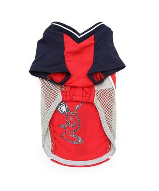 PET PARADISE スヌーピー バレーボール Tシャツ 接触冷感《レッド》 小型犬 レッド