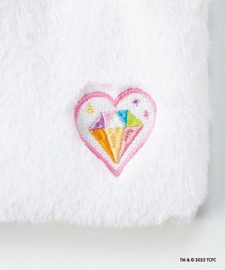 MOONBAT Care Bears(ケアベア) フェイクファーサコッシュ 手洗い可能 バッグ オフホワイト