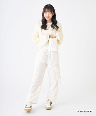 MOONBAT Care Bears(ケアベア) フェイクファーサコッシュ 手洗い可能 バッグ オフホワイト