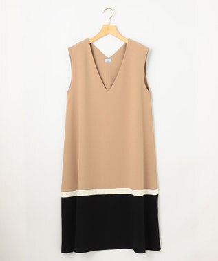 組曲 L 【2SET・WEB限定】バイカラー ジャンスカニットセット ベージュ系