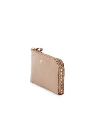 IBIZA MUNDO　牛革　L字ファスナー長財布 ベージュ