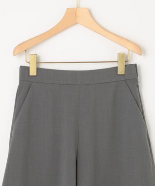 組曲 S 【洗える】ライトツイルストレッチ パンツ グレー系