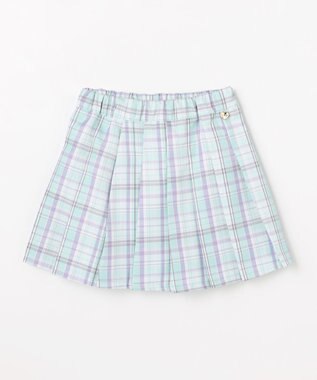 ANY KIDS チェックプリーツスカパン ミント