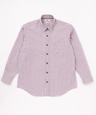 JOSEPH ABBOUD 【キングサイズ】JOE COTTONシャンブレーサテンストライプ シャツ