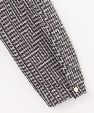 J.PRESS LADIES L ガンクラブチェック ペプラム カットソー ブラウン系3