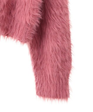 Green Parks ・Ｐｅｔｉｔ　Ｆｌｅｕｒ　シャギーニットカーディガン Pink