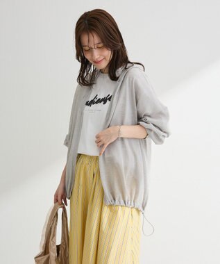 Green Parks リングドットニットパーカー Light Gray