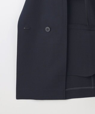 J.PRESS LADIES L ANASTASIAトロ ダブル ジャケット ネイビー系