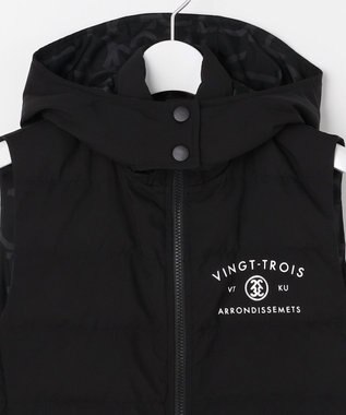 23区GOLF 【WOMEN】中綿リバーシブルベスト ブラック系5