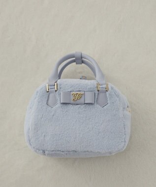 Maison de FLEUR 【限定カラーあり】フェイクファーラウンドバッグ