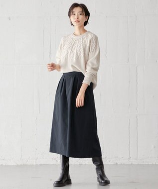 J.PRESS LADIES 【WEB限定】2way 天然石 イヤカフ リング ブラウン系